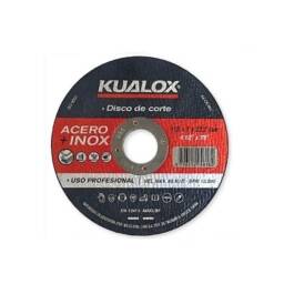 Disco corte de acero Inox. y Metal 7 180x1.6x22 Kualox