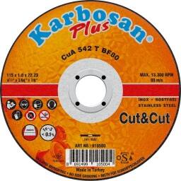 Disco de corte fino Cut&Cut 115 x 1.0 mm 910500 Karbosan
